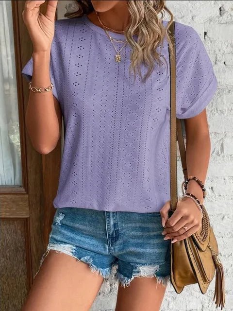 Ayla – Essential Short-Sleeve Round-Neck Top