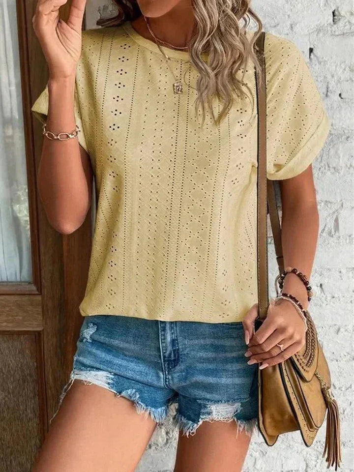 Ayla – Essential Short-Sleeve Round-Neck Top