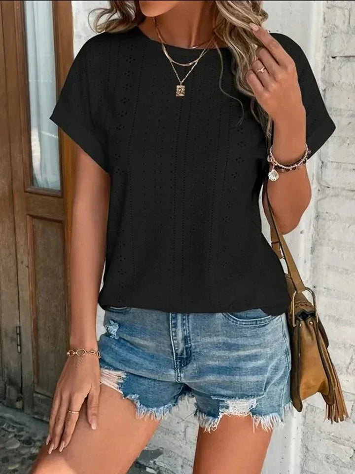 Ayla – Essential Short-Sleeve Round-Neck Top