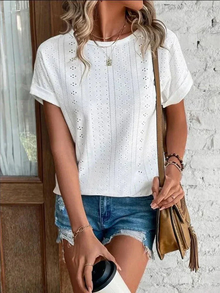 Ayla – Essential Short-Sleeve Round-Neck Top