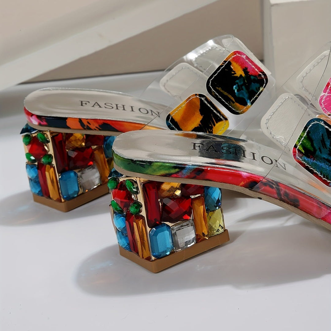 Lua – Luxe Mirage Multi-Color Floral Heels
