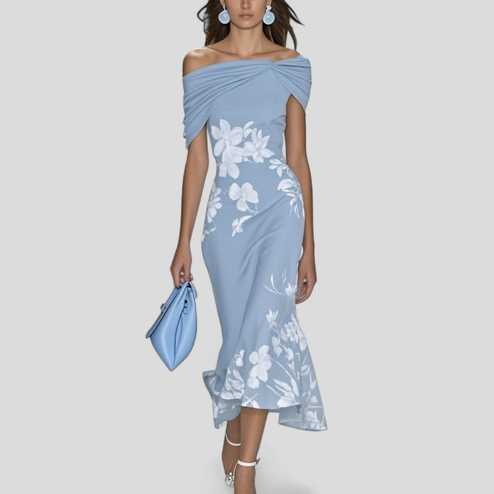 Isabrunel | Floral Off-Shoulder Midi