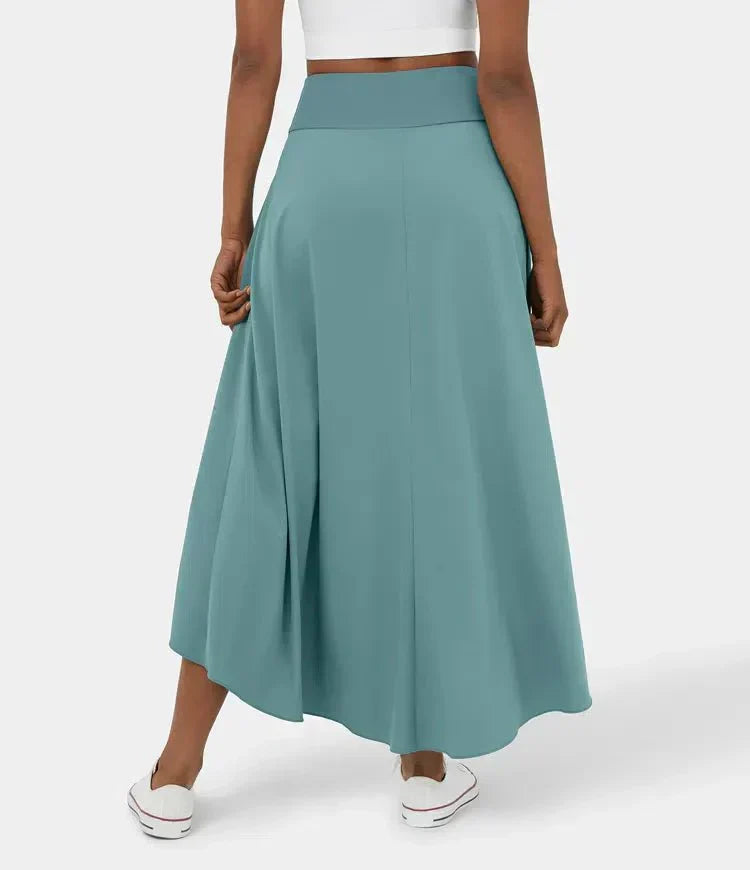 Sia – High-Waisted Maxi Skirt with Built-In Shorts