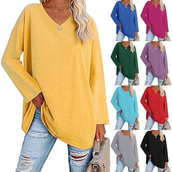 Lana – Long Sleeve V-Neck Top