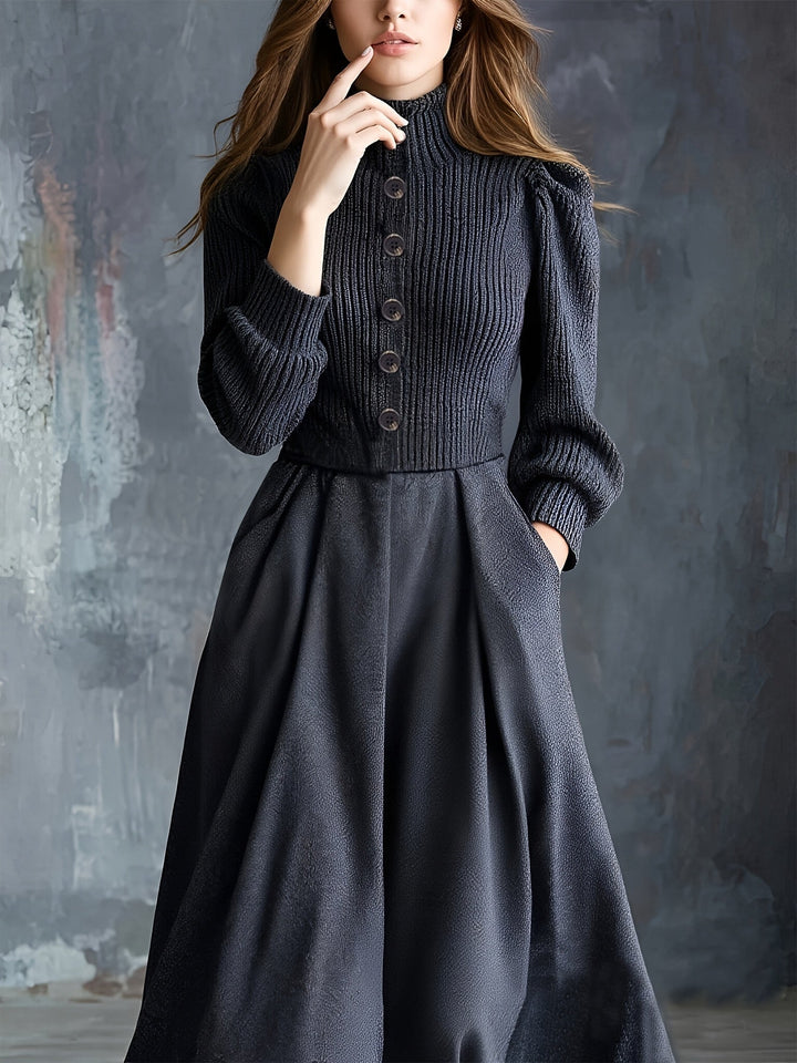 Noelle | Vintage Winter Dress with Pockets
