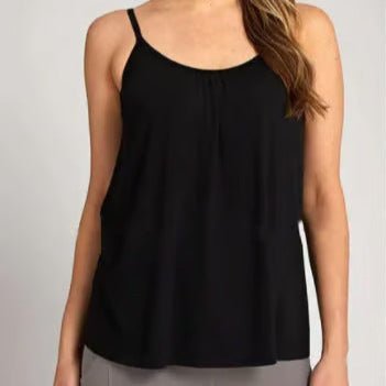 Cetestia – Scoop Neck Tank Top with Built-In Bra