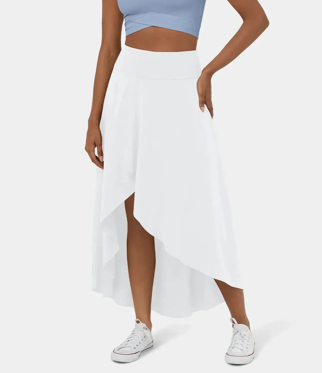 Sia – High-Waisted Maxi Skirt with Built-In Shorts