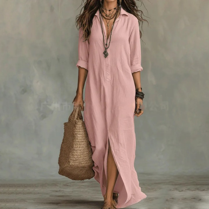 Agnes | Relaxed Maxi Shirt Dress
