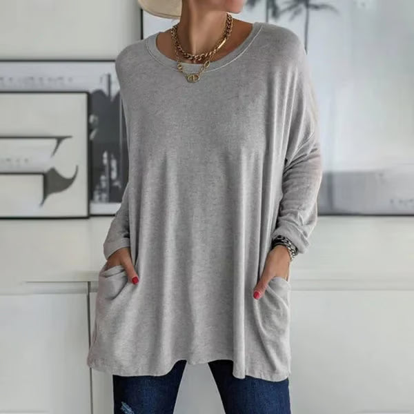 Alondra – Everyday Pocket Top with Flared Hem