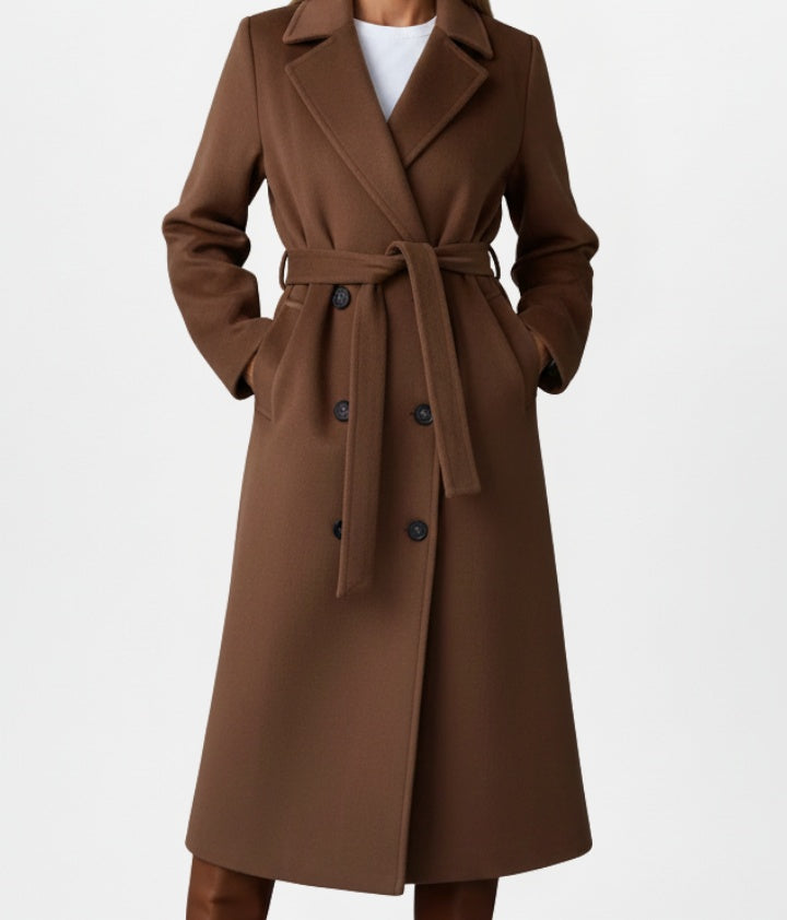 Ashley | Belted Long Coat