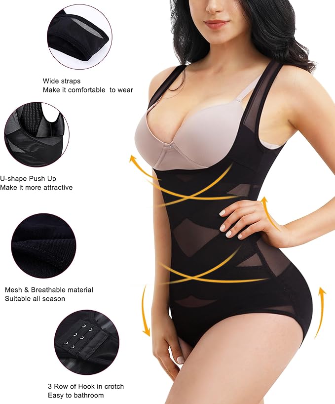 Mica – Sculpting Bodysuit with U-Plunge Push-Up
