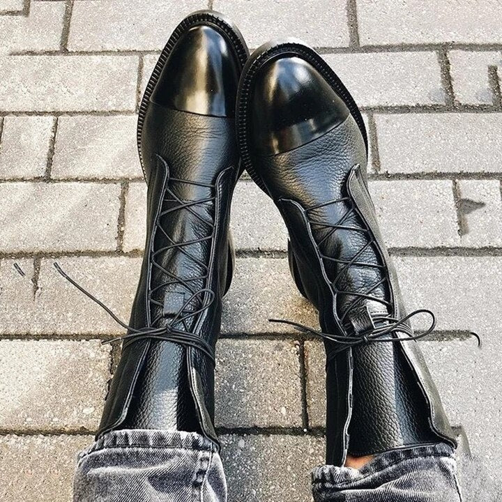 Andrea – Heeled Boots Vegan Leather