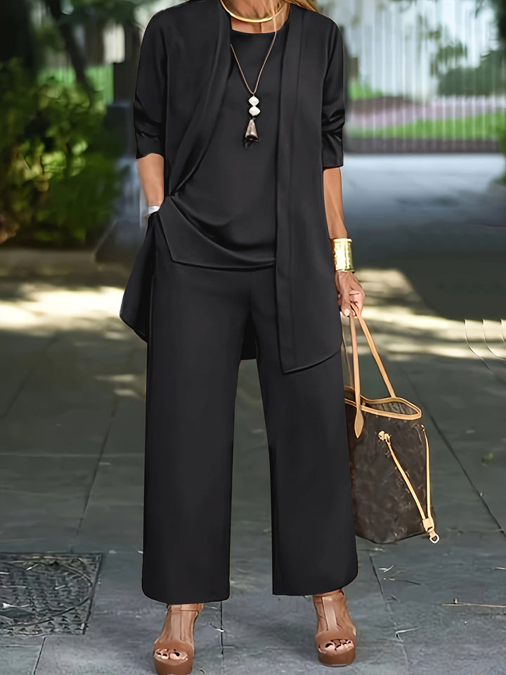 Nayla – Tailored Three-Piece Vest Set