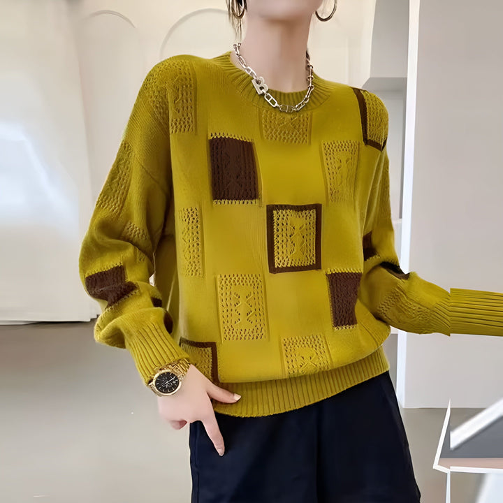 MELANIE | PATCHWORK SWEATER