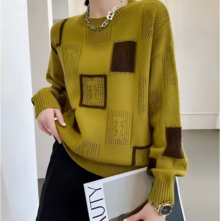 MELANIE | PATCHWORK SWEATER