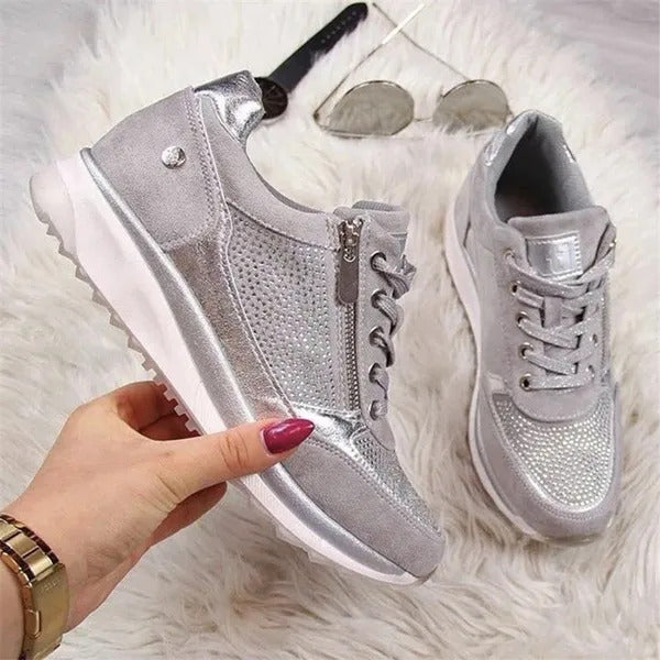 Paulette | Side Zip Sneakers