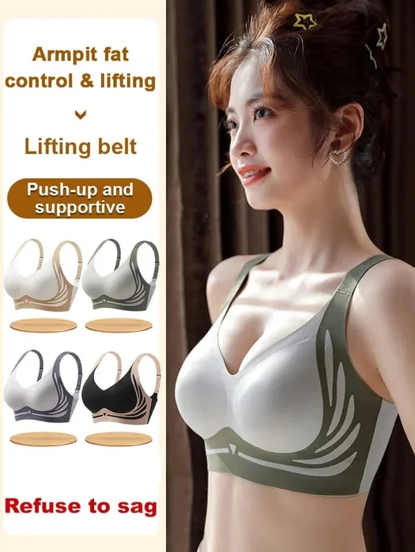 Abby – Wireless Lift Bra with Wide Lace Straps