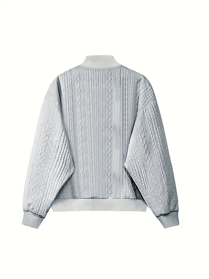 Sofia – Luxe Knit Cardigan with Jacquard Pattern