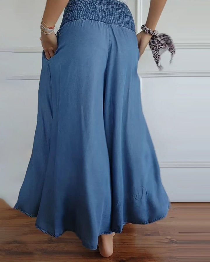Sage – Wide-Leg High-Waist Palazzo Pants