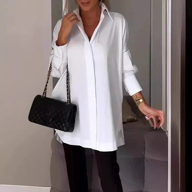 Carlita – Oversized Button-Up Shirt