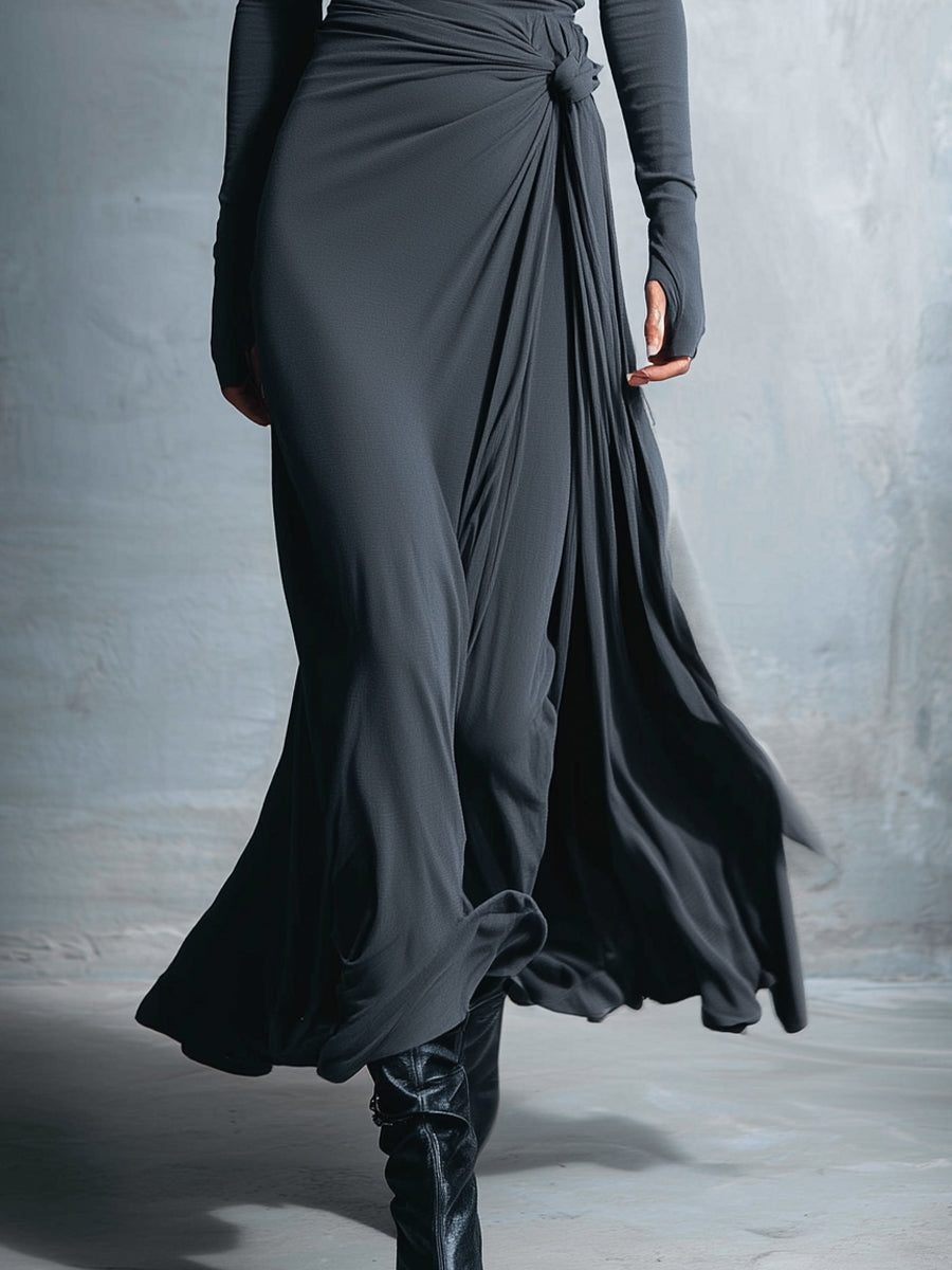 Naomi | Side Knot Maxi Dress