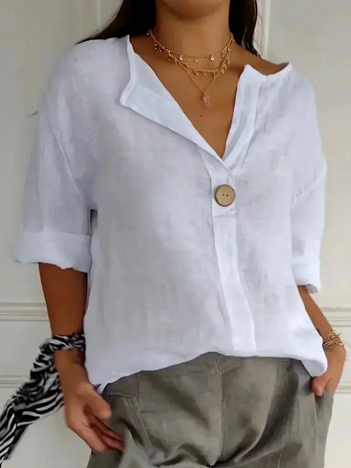 Zamma – Relaxed V-Neck Top
