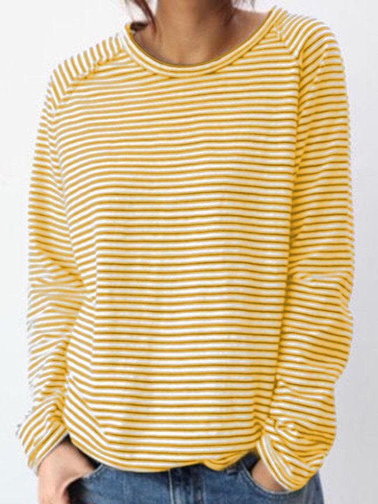 Arlene | Striped Long-Sleeved Top