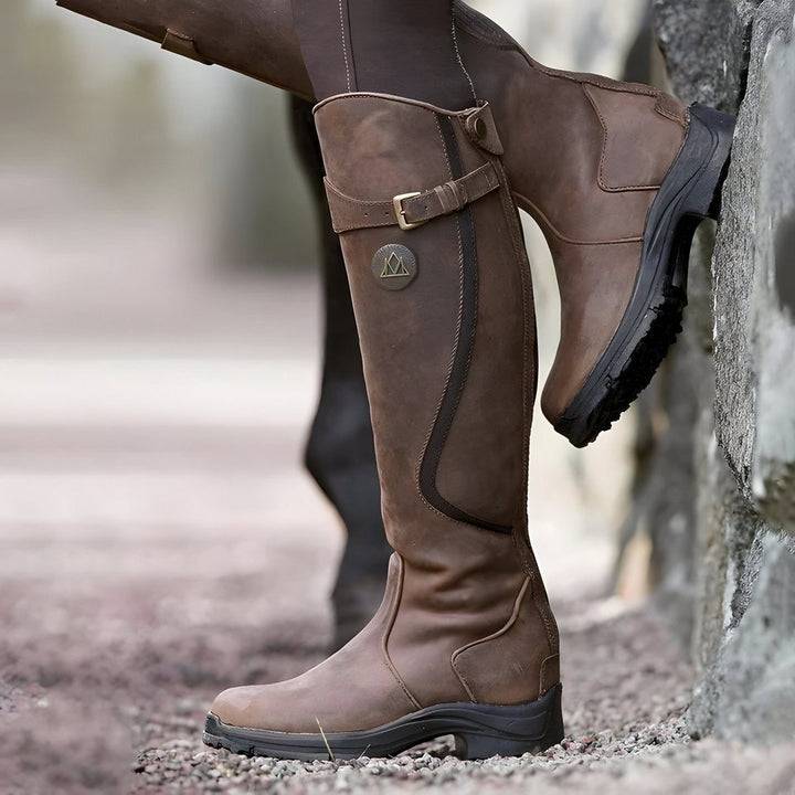 Cataleya | Leather Knee High Riding Boots