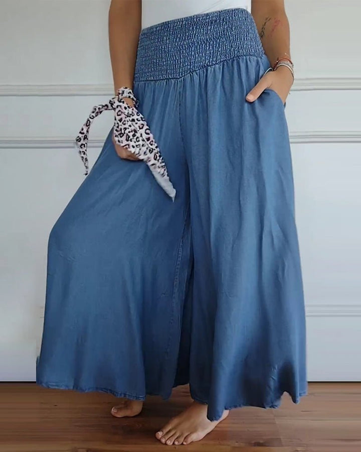Sage – Wide-Leg High-Waist Palazzo Pants