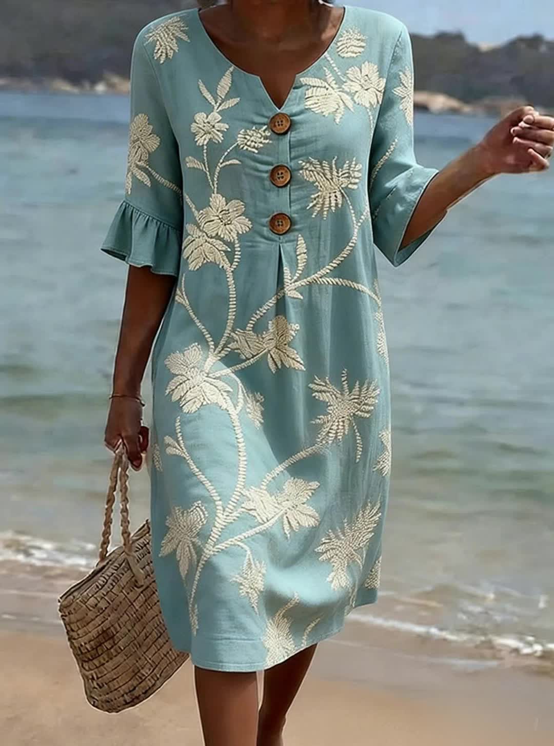 Marina | Easy Breezy Floral Midi