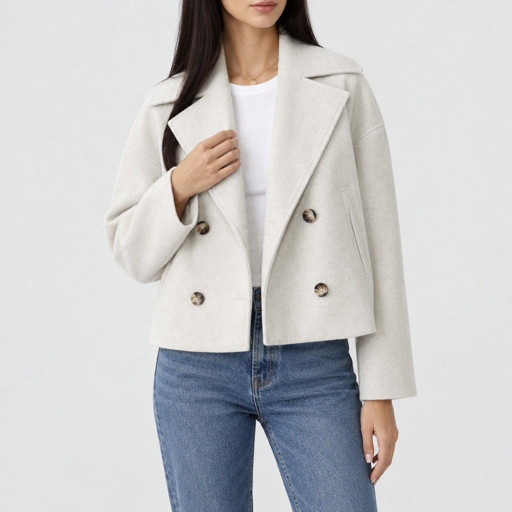 Claire | Cropped Double-Breasted Jacket