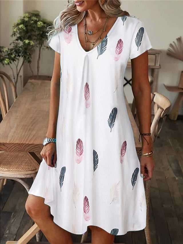 Amala – Floral V-Neck Mini Dress