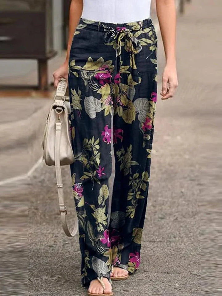 Dahlia – Floral Wide-Leg Pants