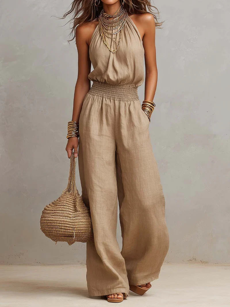 Marianne | Halter Wide-Leg Jumpsuit