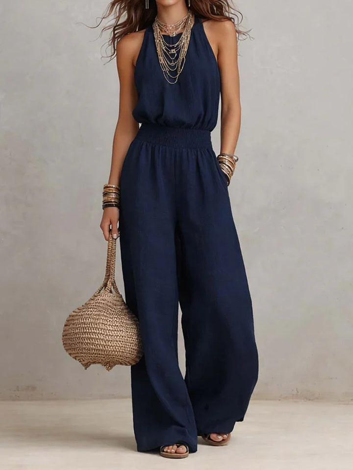 Marianne | Halter Wide-Leg Jumpsuit