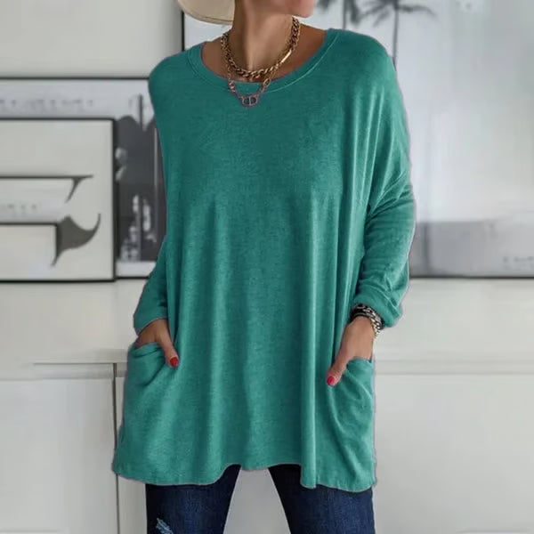 Alondra – Everyday Pocket Top with Flared Hem