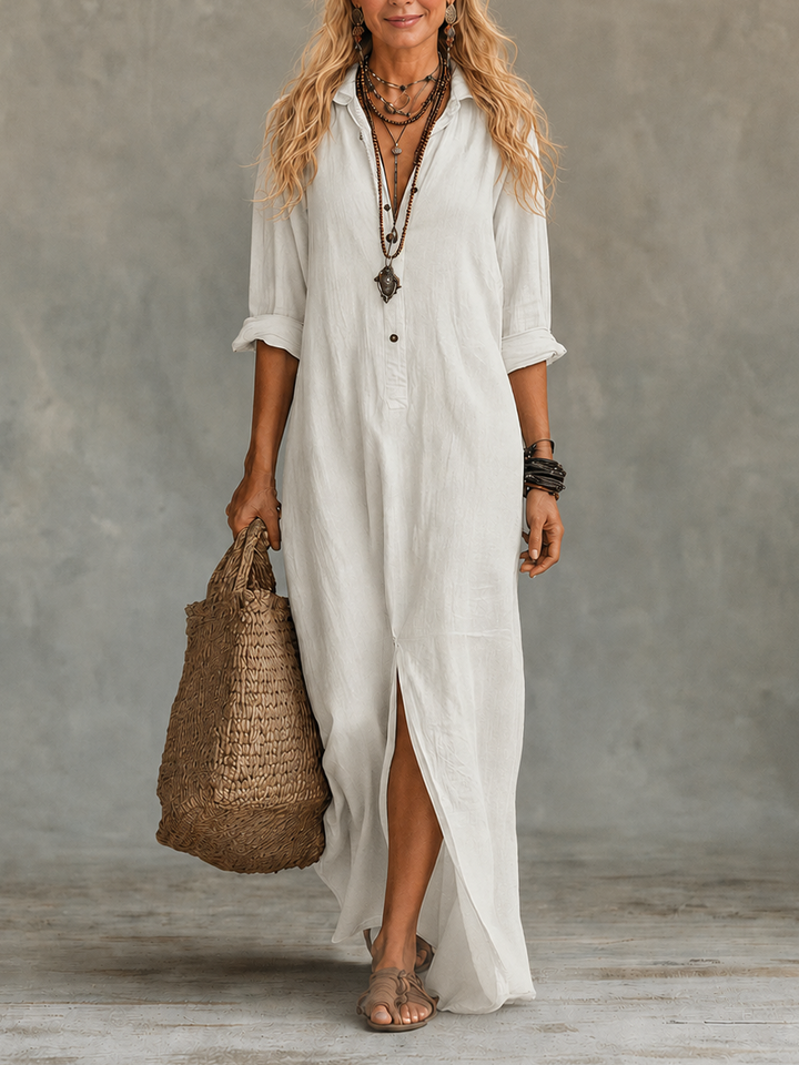 Vivienne | Button-Down Maxi Dress