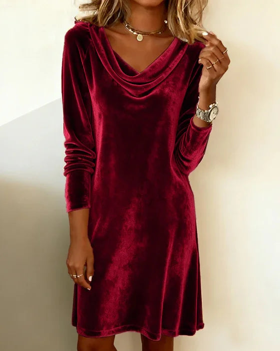 VIVIAN | COWL NECK DRESS