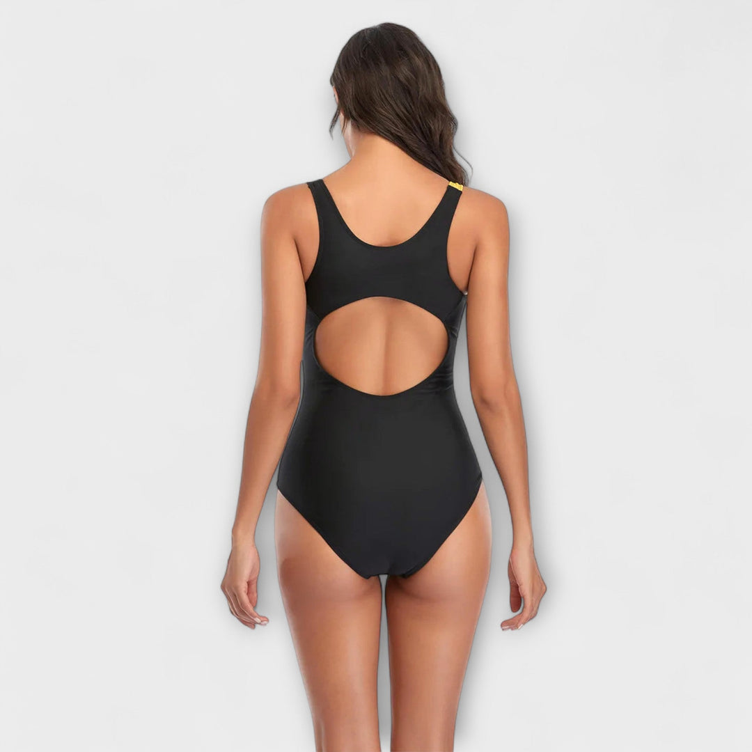 Agnes – Halter Cut-Out Swimsuit with Tummy Control