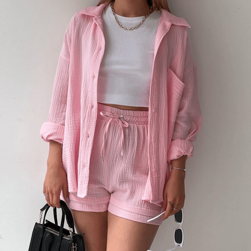 Namo – 2-Piece Short Set with Collar