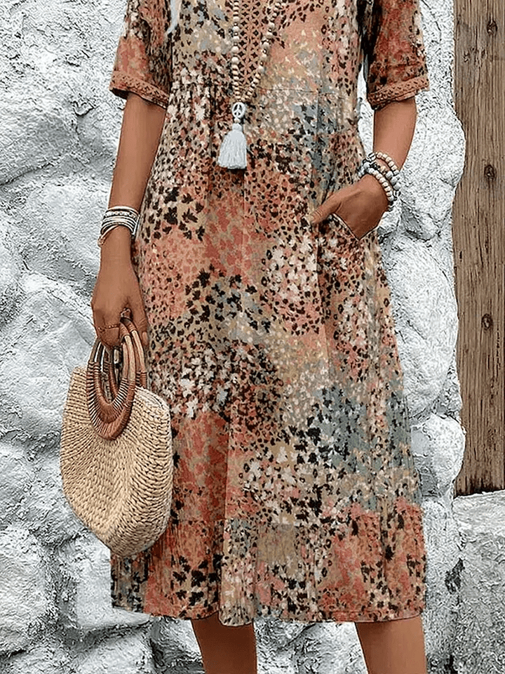 Skyler – Flowy Midi Summer Dress
