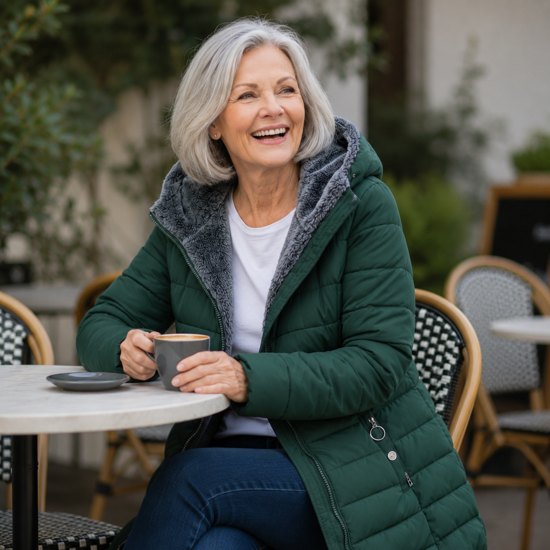 Denise | Quilted A-Line Coat