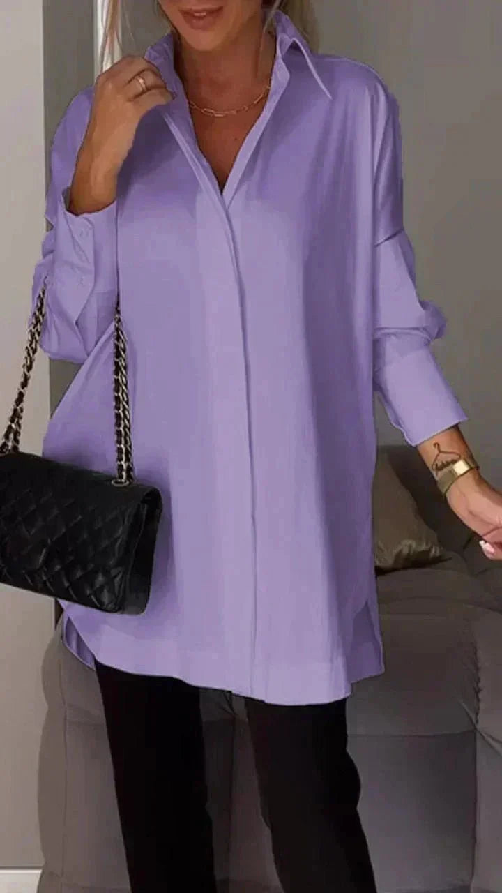 Carlita – Oversized Button-Up Shirt