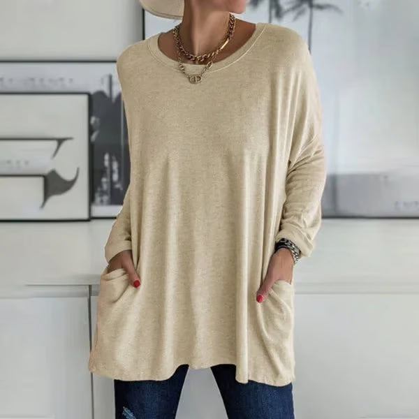Alondra – Everyday Pocket Top with Flared Hem