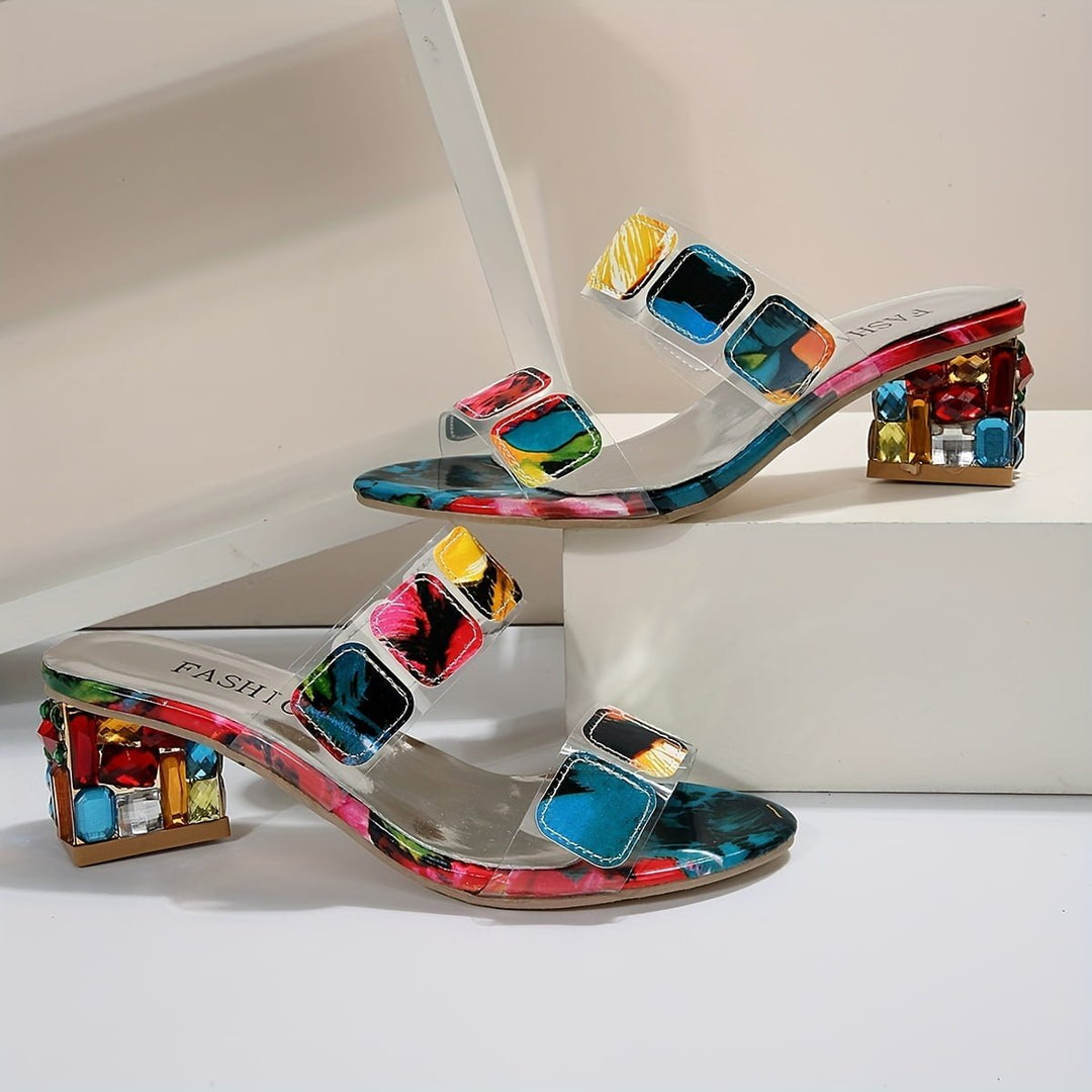 Lua – Luxe Mirage Multi-Color Floral Heels