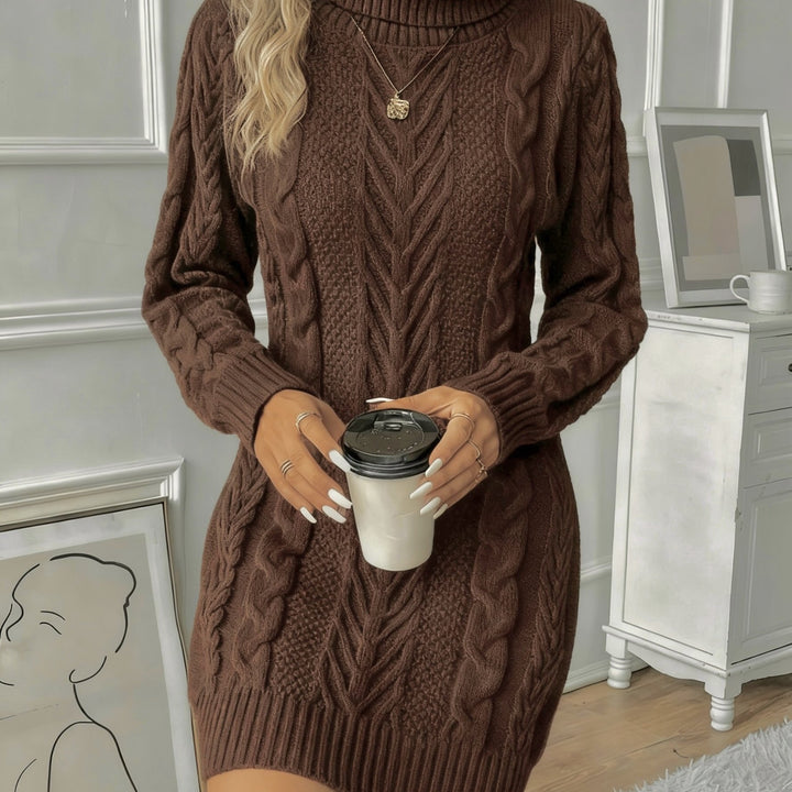 Alicia | Cable Knit Sweater Dress
