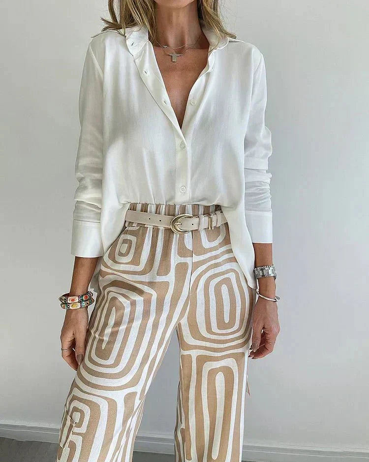Diane – Geometric Print Matching Set