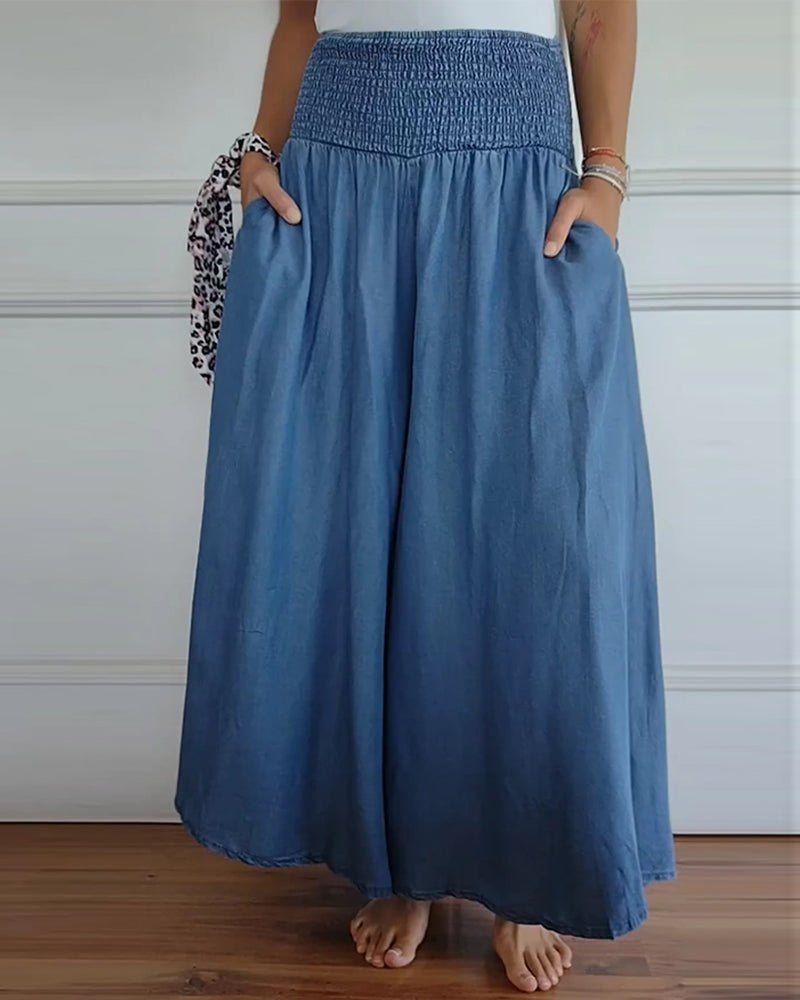 Sage – Wide-Leg High-Waist Palazzo Pants