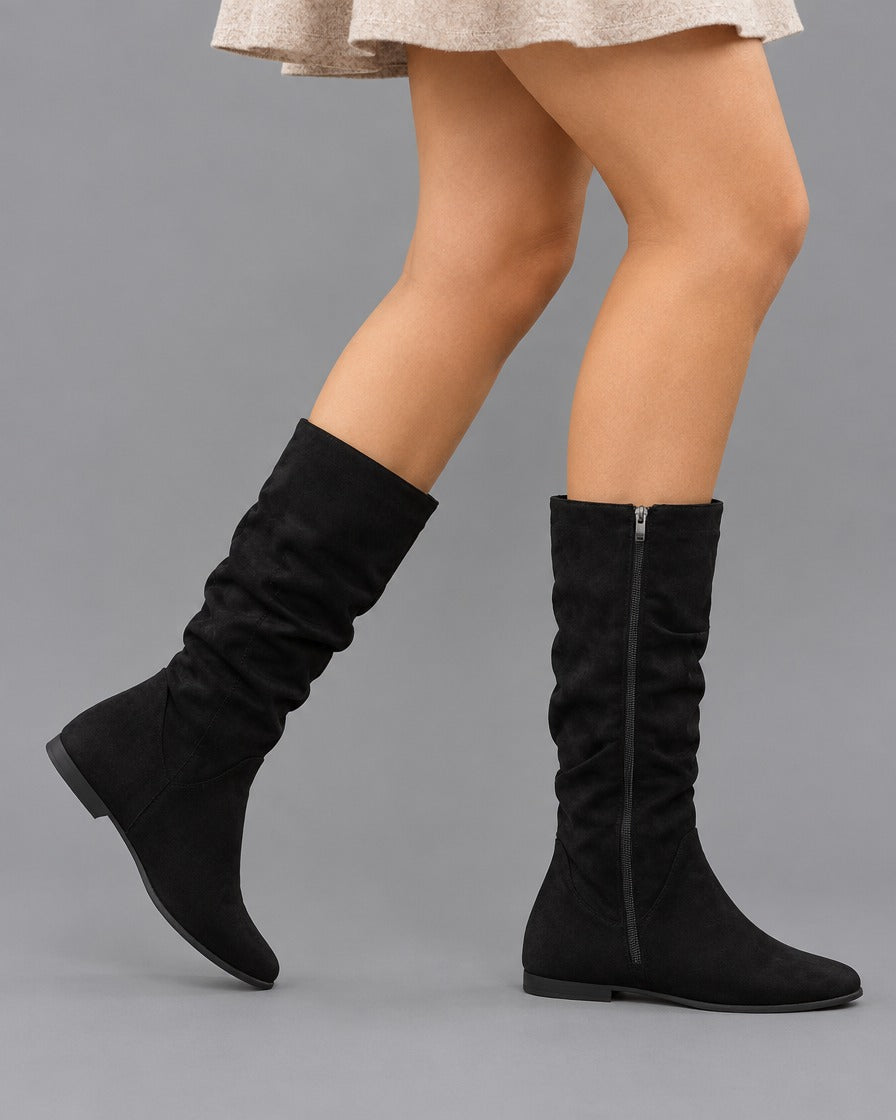 Edna | Slouchy Flat Boots