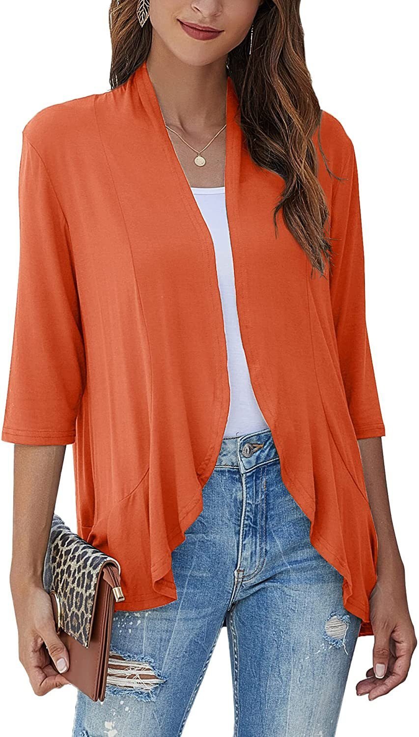 Clarita – Open-Front Cardigan with Irregular Hem